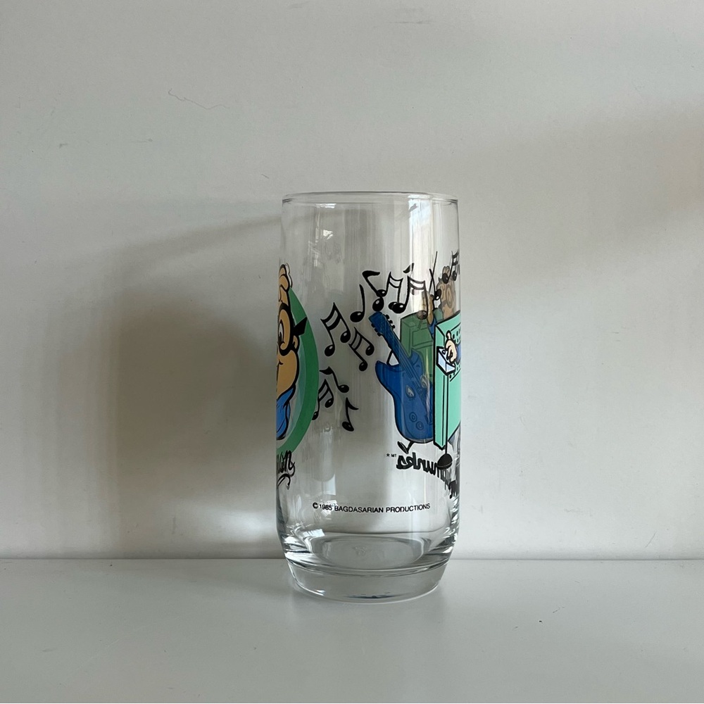 Vintage 1985 Simon of The Chipmunks Drinking Glass Bagdasarian Productions - Picture 4 of 8